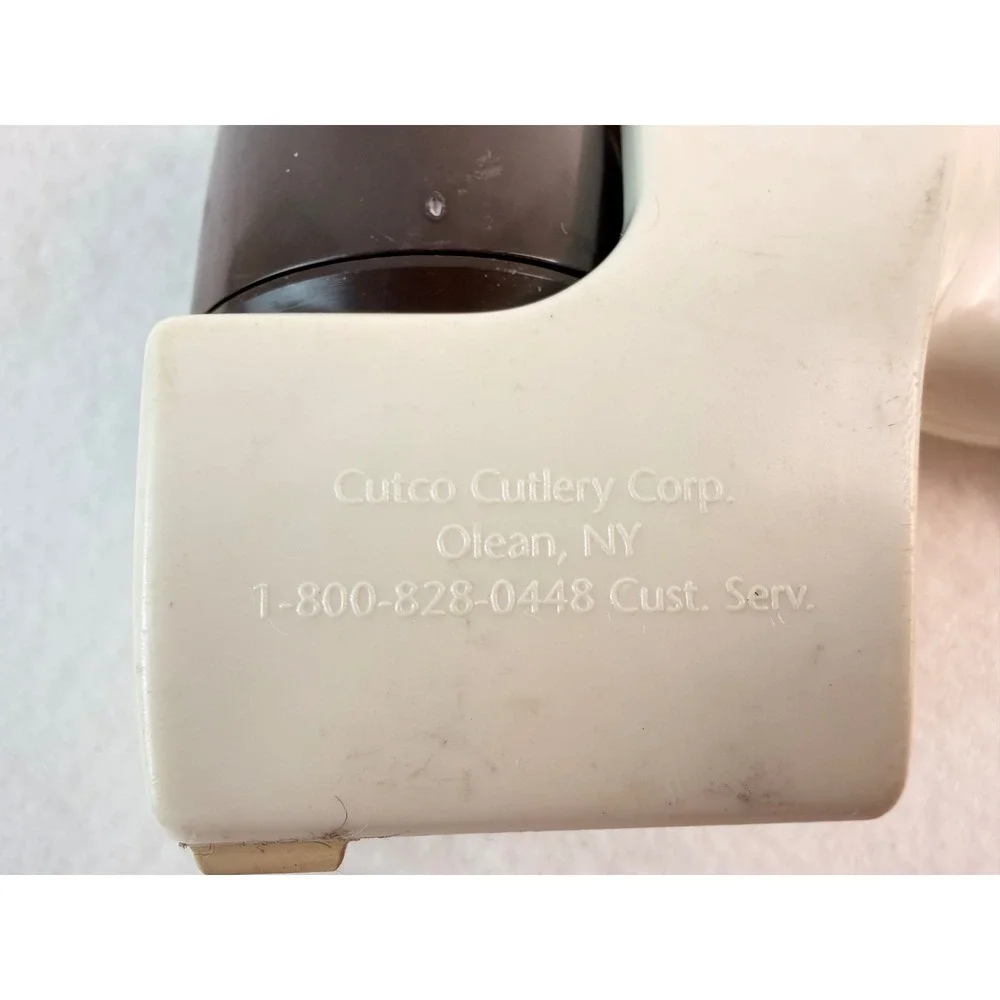 Cutco 80 Knife Sharpener Manual Pull Through Cream Brown Kitchen Tool Olean NY